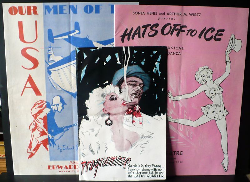 WW II Sonja Henie & Latin Quarter Burlesque Programs  