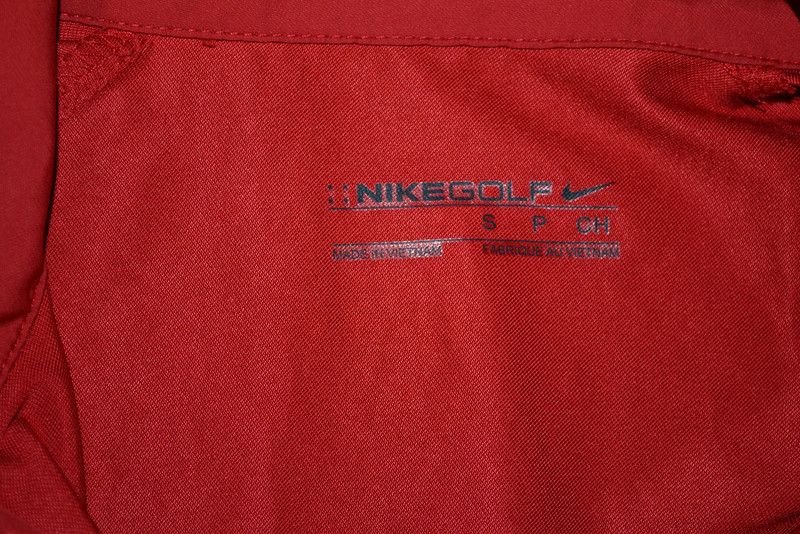 CHEVRON WORLD CHALLENGE NIKE RED GOLF PULLOVER WINDSHIRT WIND SHIRT 