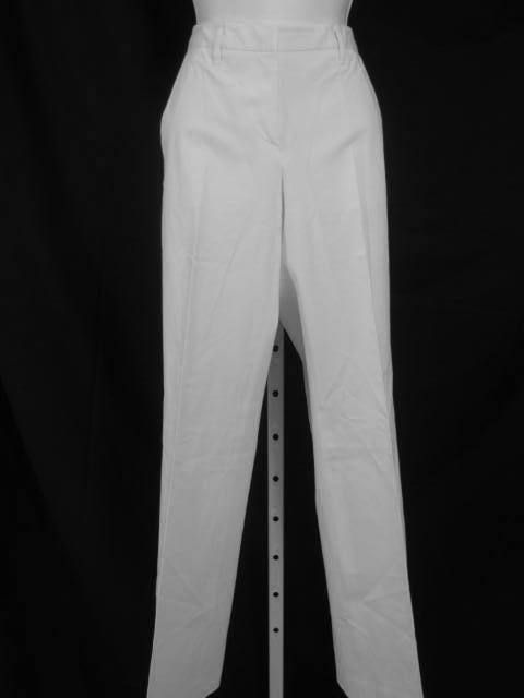 AUTH PRADA Ivory Straight Leg Slacks Pants Sz 40  