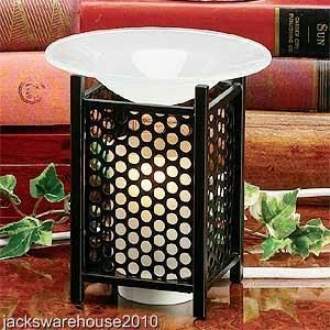 Round Meshed Cage Electric Oil Tart Warmer Burner  