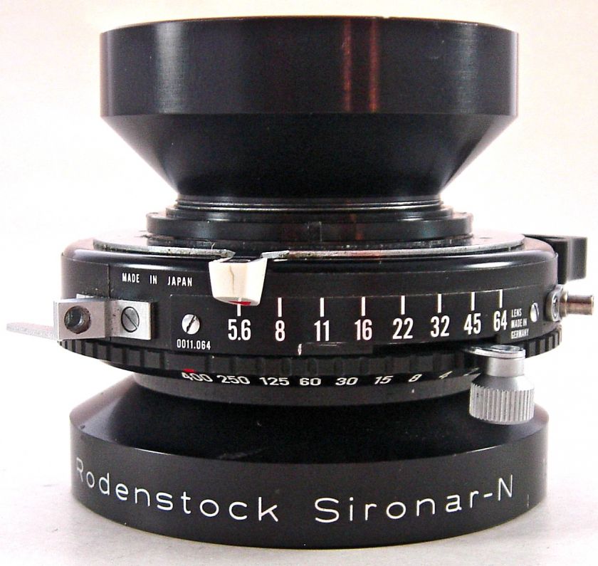   sironar n 210mm f 5 6 mc lens with copal 1 shutter condition mint