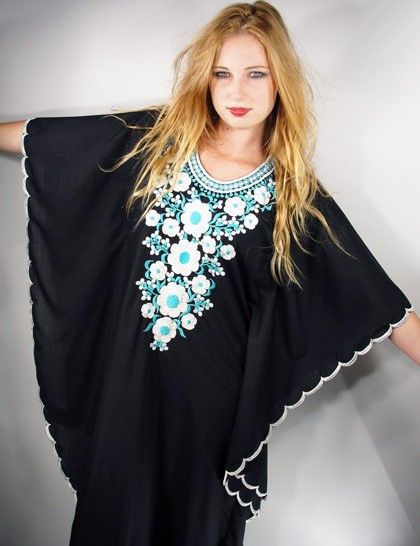   vintage Maxi Kaftan Dress. Gorgeous, Fashion Forward ORIGINAL BOHO