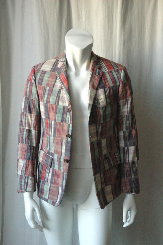 THOM BROWNE 1st Collec.*RARE*Madras Sportcoat Blazer 36  