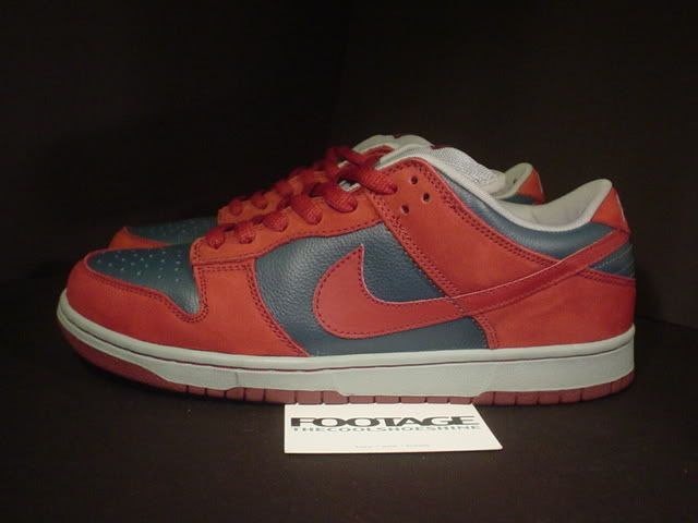   Nike Dunk Low Pro SB NIGHTSHADE GREEN TEAM RED SHARK Sz 11.5  