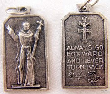 RARE CATHOLIC RELIGIOUS MEDAL BL JUNIPERO SERRA MEDAL  