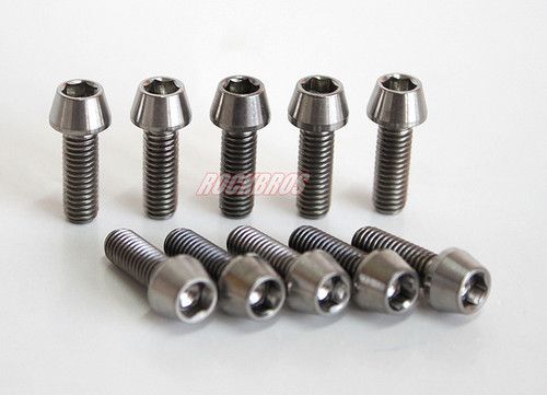 ROCKBROS Titanium Ti Bolt Conical Head M5 x 18mm 10pcs  