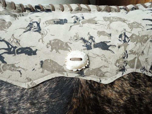 CUSTOM MADE WESTERN COWHIDE LEATHER PILLOW BY COULEE DESIGNS