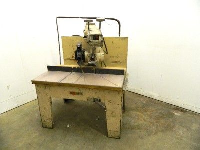 Dewalt 16 Radial Arm Saw 5HP Heavy Duty w/ Power Feed NICE  