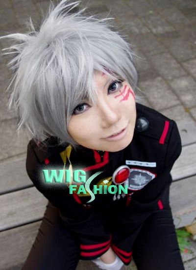 Gray Man Allen Walker Fashion Short Grey Cosplay Hair Wig  