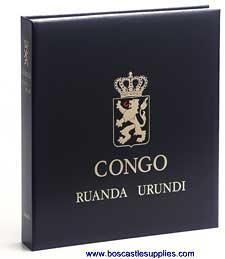 DAVO BELGIUM CONGO STAMP ALBUM LUXE HINGELESS VOL 1  