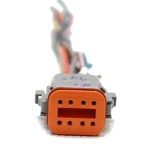 DEUTSCH 8 PIN 8 WIRE ORANGE TOP FEMALE BOAT GAUGE CONNECTOR  