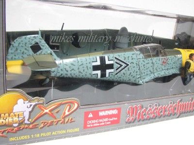 ULTIMATE SOLDIER XD 1/18 ME 109 SPINACH HORRIDO HELMUT WICH 