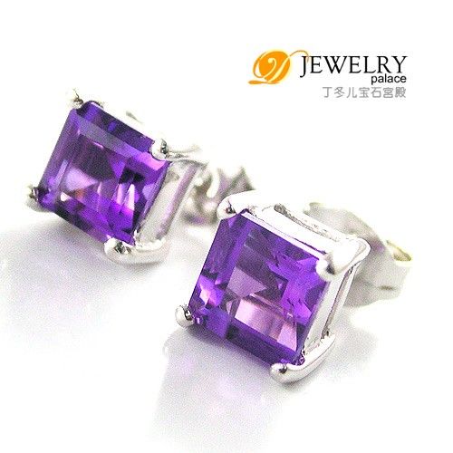 Amethyst Garnet Citrine Peridot Topaz Earrings Silver  