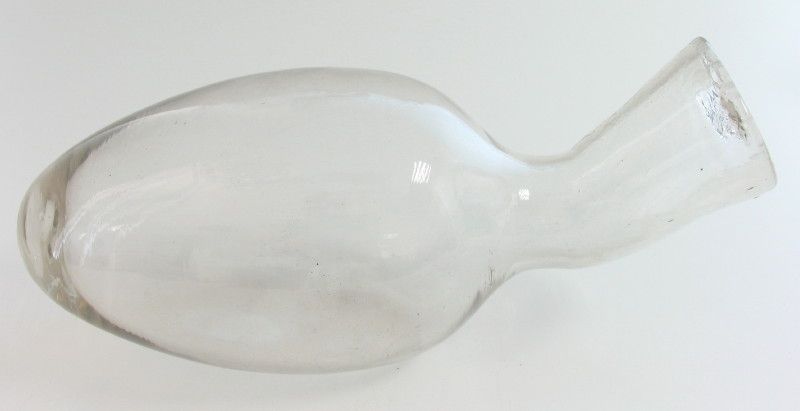 VINATGE HOSPITAL GLASS URINAL MALE NURSE BOTTLE  