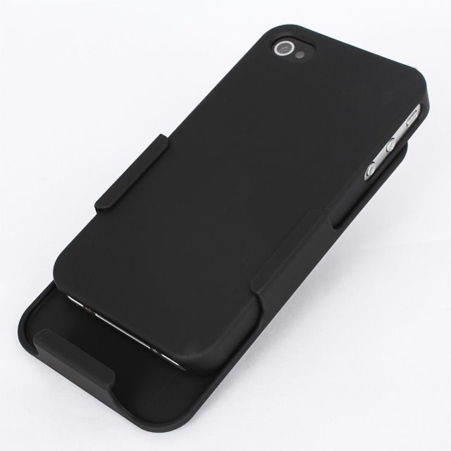 Slide Case +Belt Clip Swivel Holster for iPhone 4 Stand  