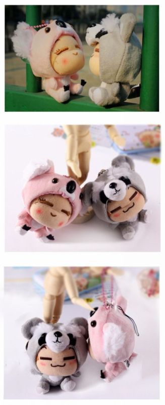 YoYoCiCi】Plush Stuffed Soft Toy Doll Koala&Raccoon  