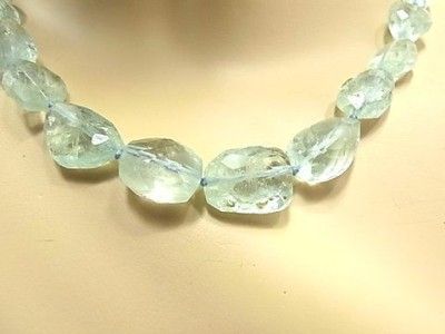 Joann Smyth AQUAMARINE Graduated Necklace, Melrose PL  