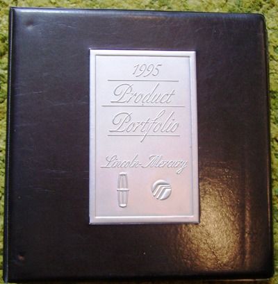 1995 Lincoln   Mercury Product Portfolio Binder 95  