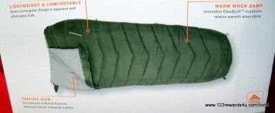 KELTY Camp 30 Degree Sleeping Bag Dark Green BNIB  