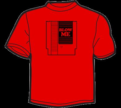 BLOW ME T Shirt MEN funny vintage nintendo game console  