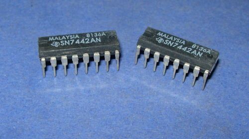 SN7442AN TI 16 PIN VINTAGE DIP 7442N SN7442N  