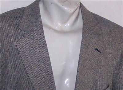 48R John Ashford NAVY 100% SILK TWEED SB sport coat suit blazer jacket 