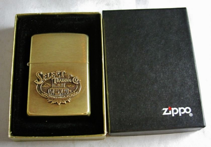 Zippo Lighter SELECT Trading Co, RJ Reynolds, Brass  