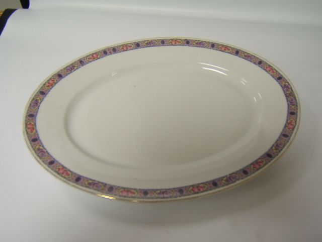 Count Thuny Porcelain Factory TK Platter Roses Gold  