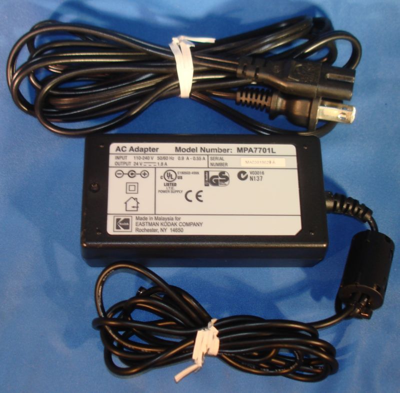 Kodak AC Adapter MPA7701L ~ Printer Dock 1 3 4000 6000  