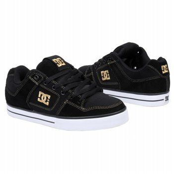 MENS DC SHOES BLACK/CURRY PURE SHOES 300660 NEW $80  