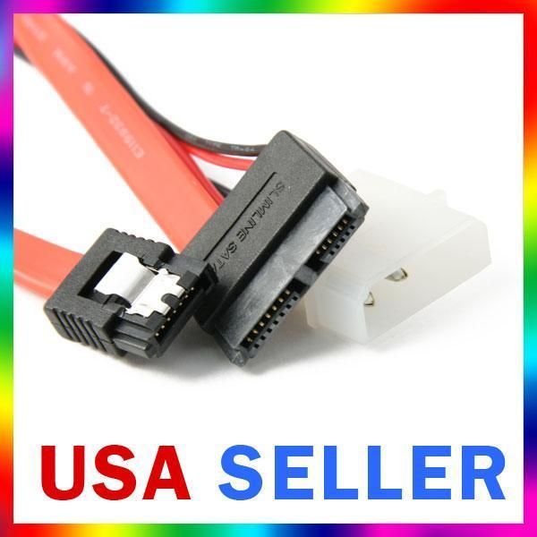 12/ 30cm Slimline SATA Cable for Slim Laptop Drive  