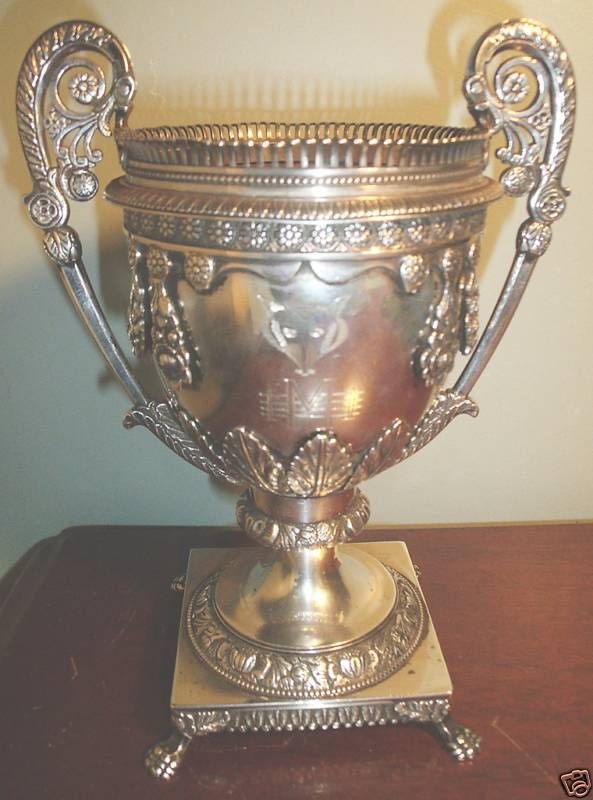 rare sterling silver loving cup trophy Myopia Hunt club  