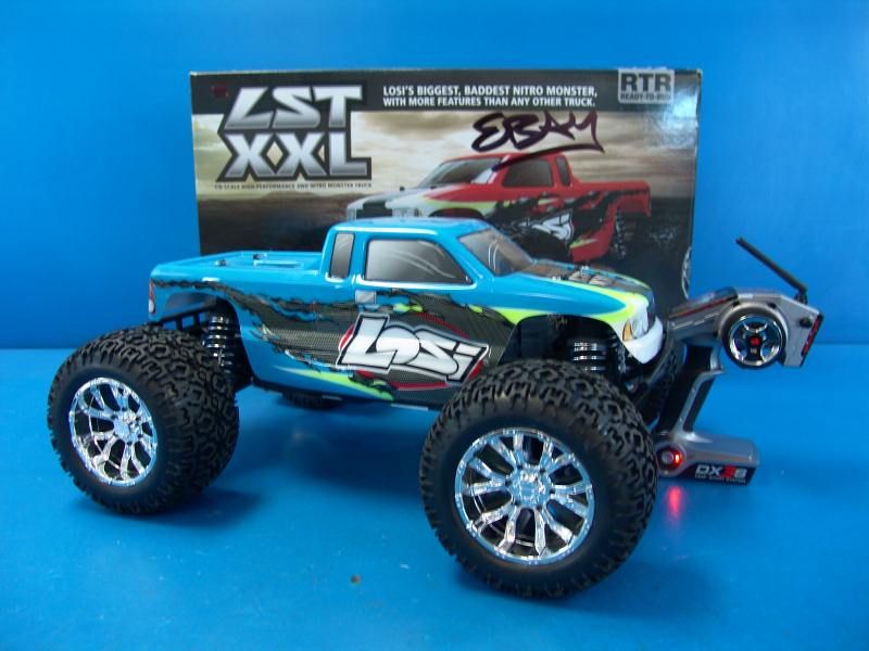 Team Losi XXL 1/8 Scale R/C RC Nitro Monster Truck REPAIR DX3S 2.4GHz 