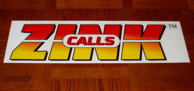 ZINK CALLS LOGO GOOSE DUCK TRAILER DECAL STICKER 36 700905990023 