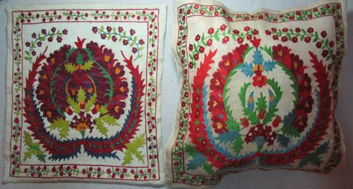   the very interesting part of folk art of uzbekistan is a pillow slip