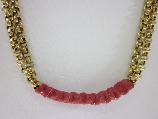   gold tone red leather necklace this amazing necklace is a must have