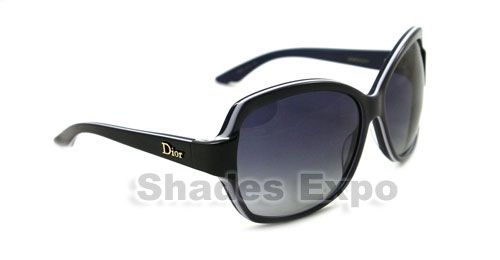 NEW CHRISTIAN DIOR SUNGLASSES CD ZAZA 1 BLACK 62THD  