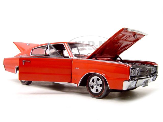 1966 DODGE CHARGER RED 118 ERTL AUTHENTICS MODEL  