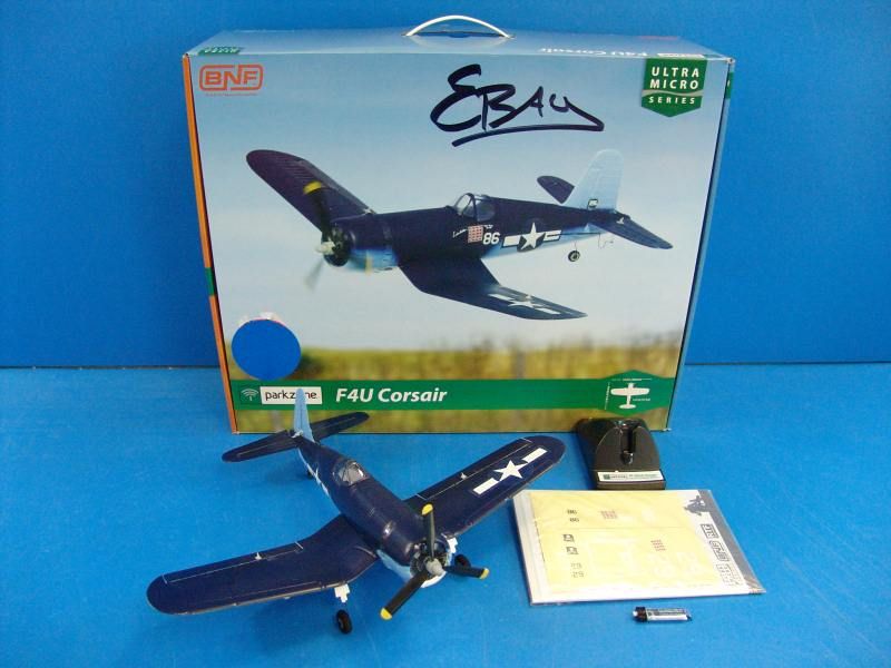   Micro F4U Corsair BNF Electric RC R/C Airplane Parts Bind N Fly  