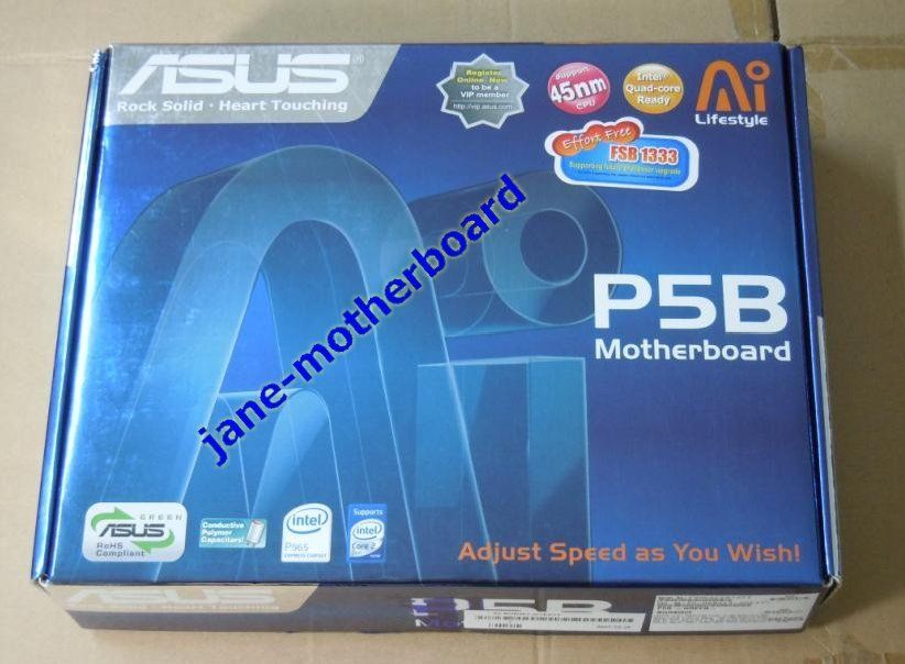 100% new asus P5B with original box and original accessories LGA775 