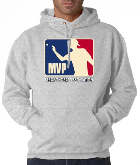 Beer Pong MVP Association Logo 50/50 Pullover Hoodie  