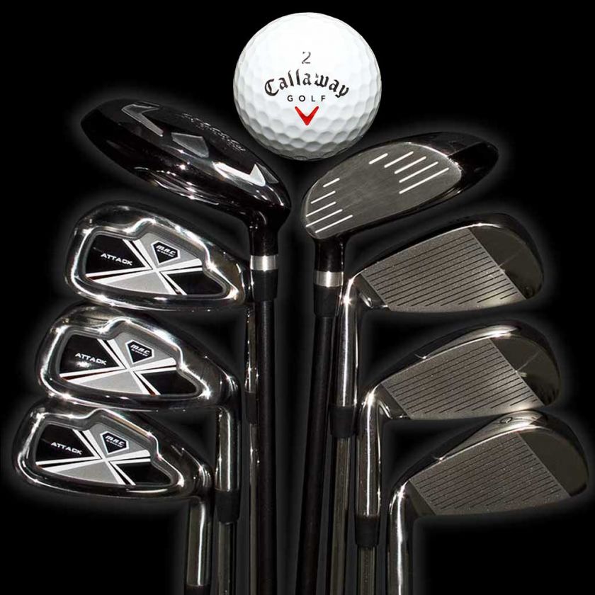   Mens 4/5 Hybrids 6 SW Irons UniFlex Set W/A Callaway Ball  