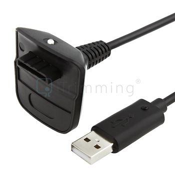 For Xbox 360 Wireless Controller USB Play Charger Charging Cable 