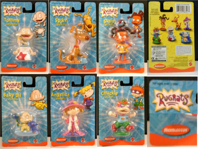 Rugrats PVC Collectibles Set 6 Mattel Figurine #88347 91 96 Sealed 