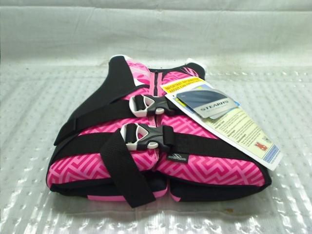 Stearns Youth Hydroprene Life Jacket,BLACK/Pink  