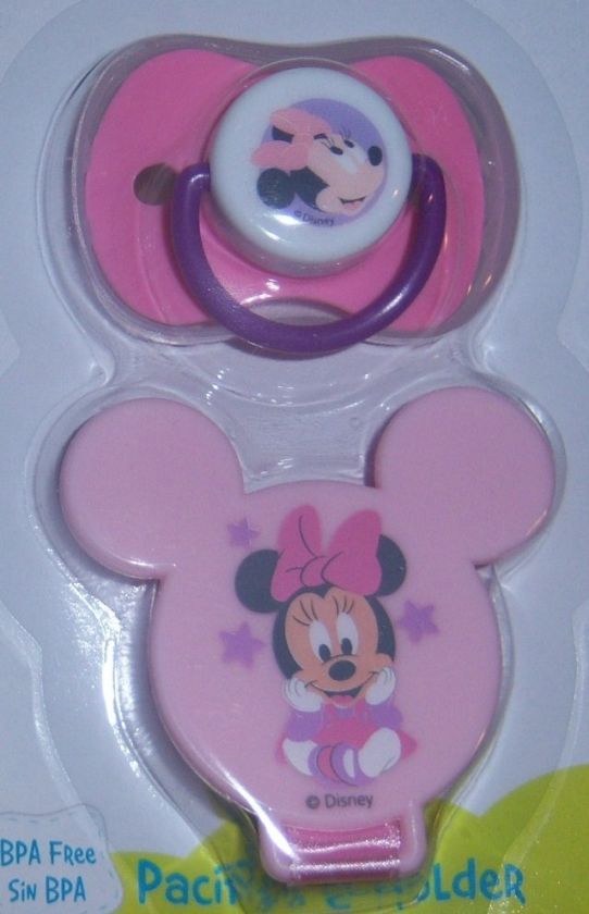   or Minnie Mouse Pacifier & Holder, Baby Shower, Diaper Cake  