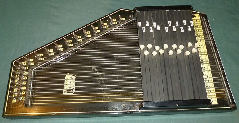 RARE VINTAGE BLACK OSCAR SCHMIDT THE AUTOHARP 1964  