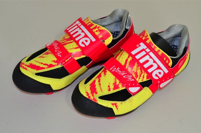 Time World Cup MTB shoes cyclocross 43 EUR NOS   yellow & red  