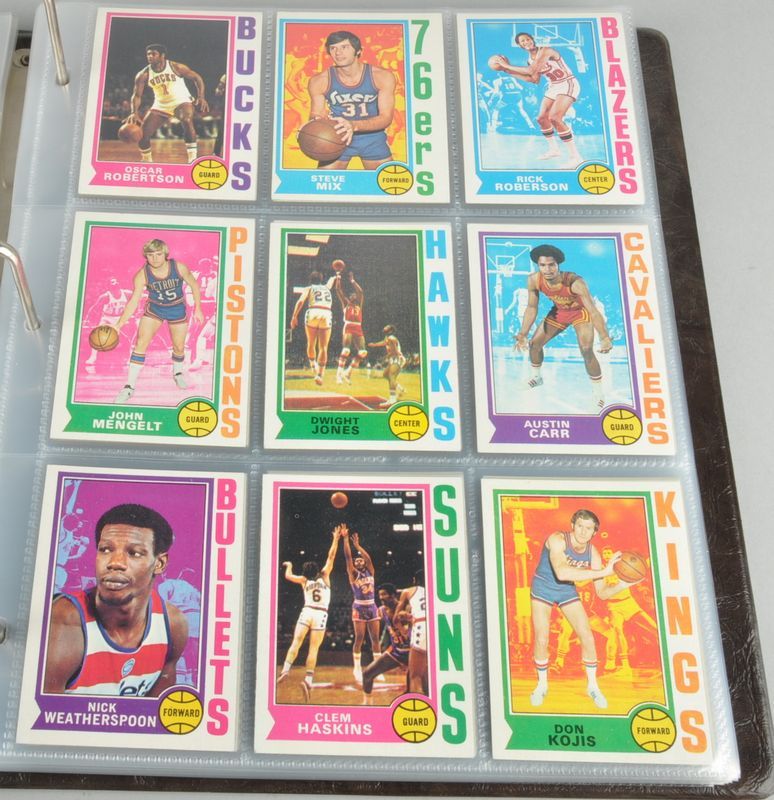 1974 75 Topps Basketball COMPLETE SET 264 Cards ABDUL JABBAR MARAVICH 