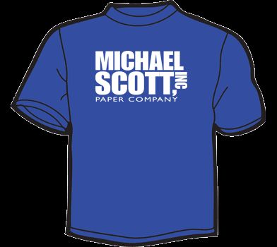 MICHAEL SCOTT PAPER T Shirt the office dvd season 5 6 7  